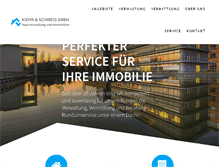Tablet Screenshot of immobilien-kiehn.de